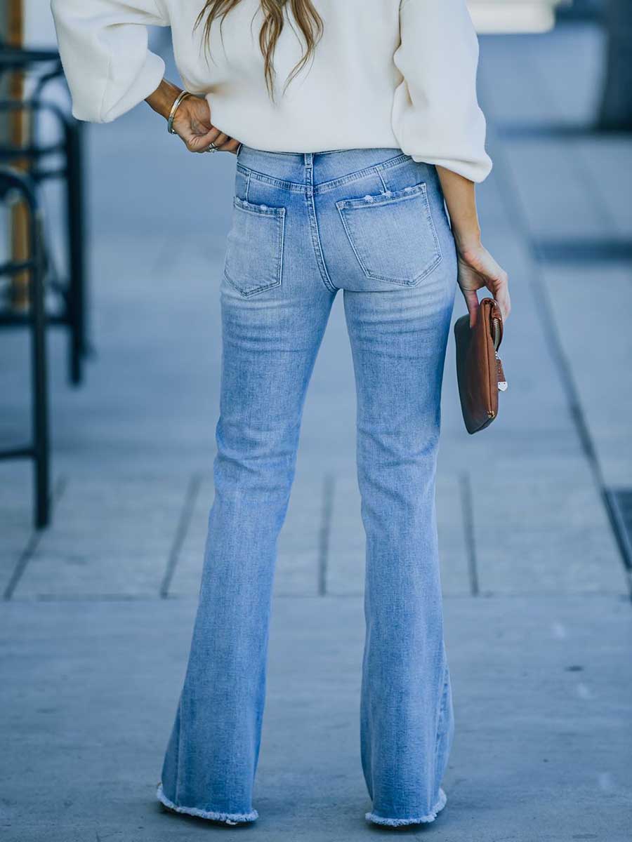 Stunncal Simple Slim Fit Denim Trousers