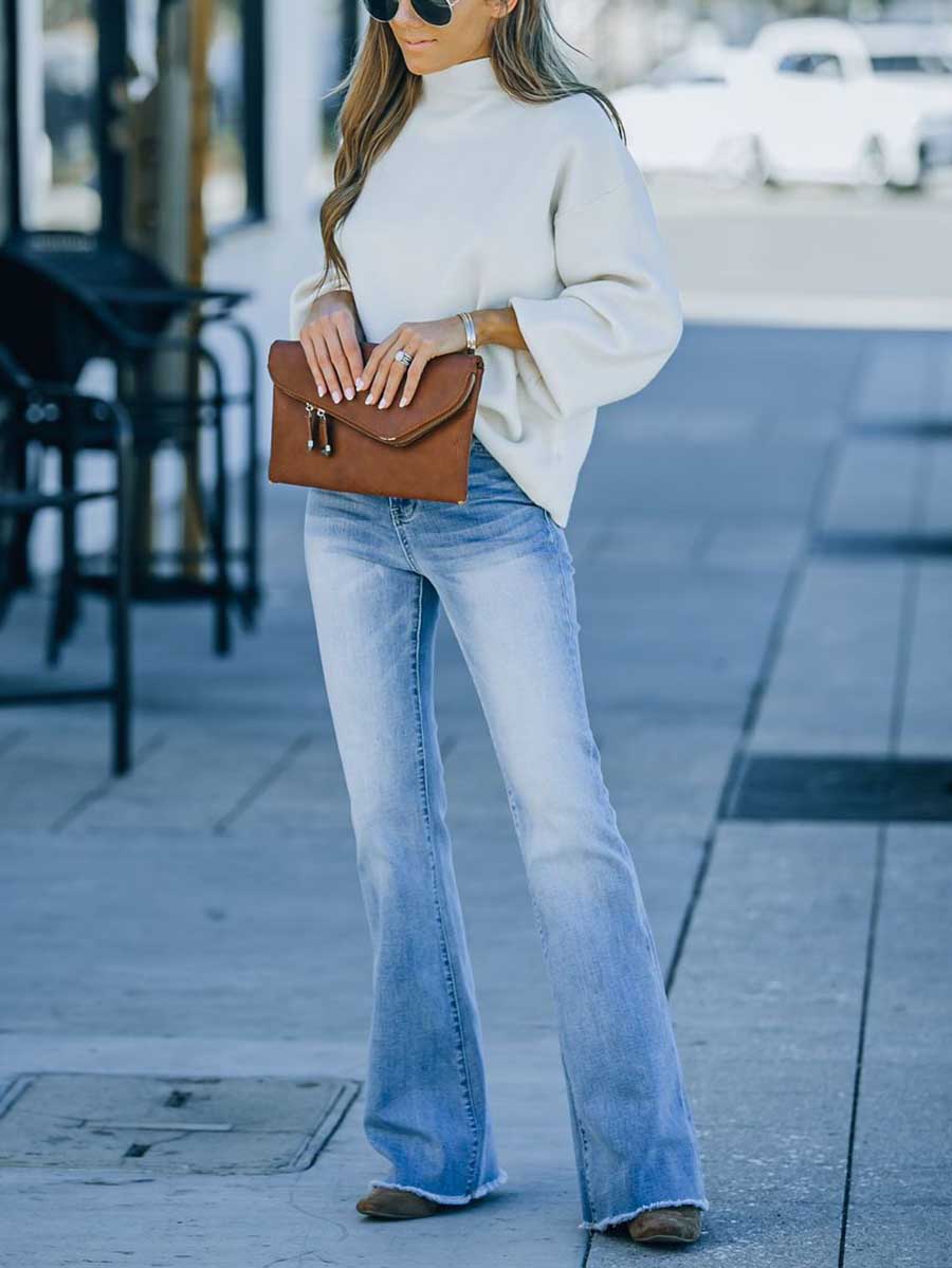 Stunncal Simple Slim Fit Denim Trousers