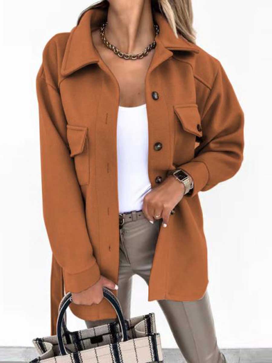 Stunncal Temperament Lapel Tweed Jacket