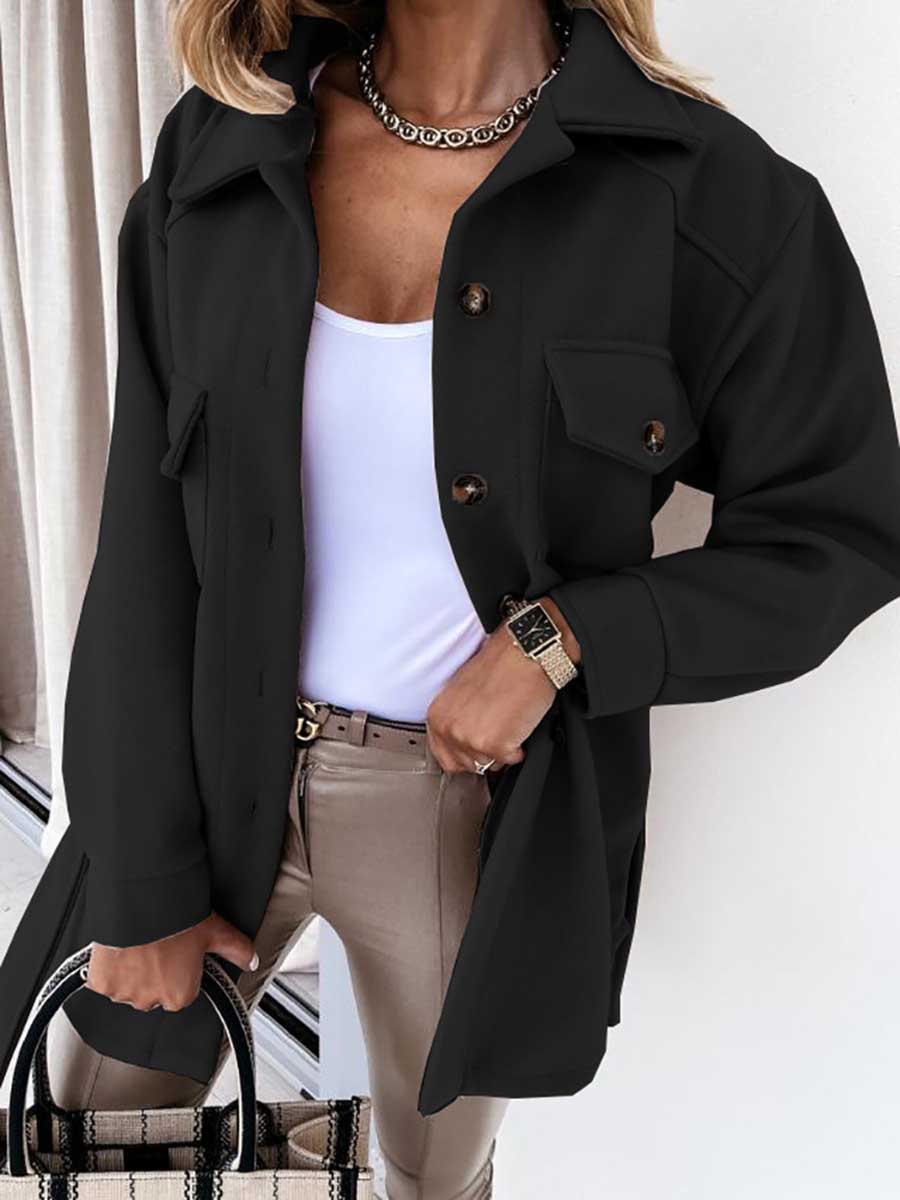 Stunncal Temperament Lapel Tweed Jacket