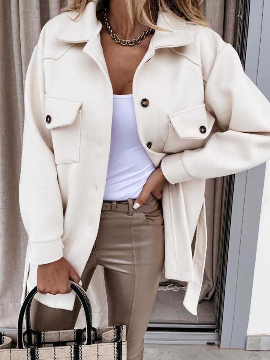 Stunncal Temperament Lapel Tweed Jacket