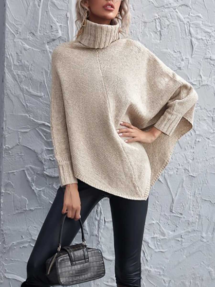Stunncal Drop Shoulder Irregular Knit Sweater Jacket