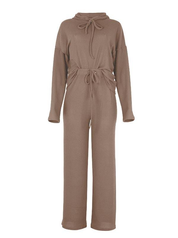 Stunncal Loose Hooded Two Sets
