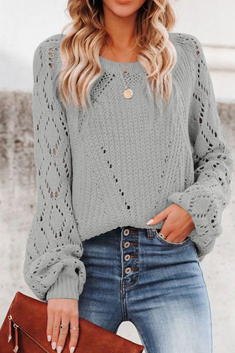 Stunncal Fashion Solid Patchwork O Neck Tops(7 colors)