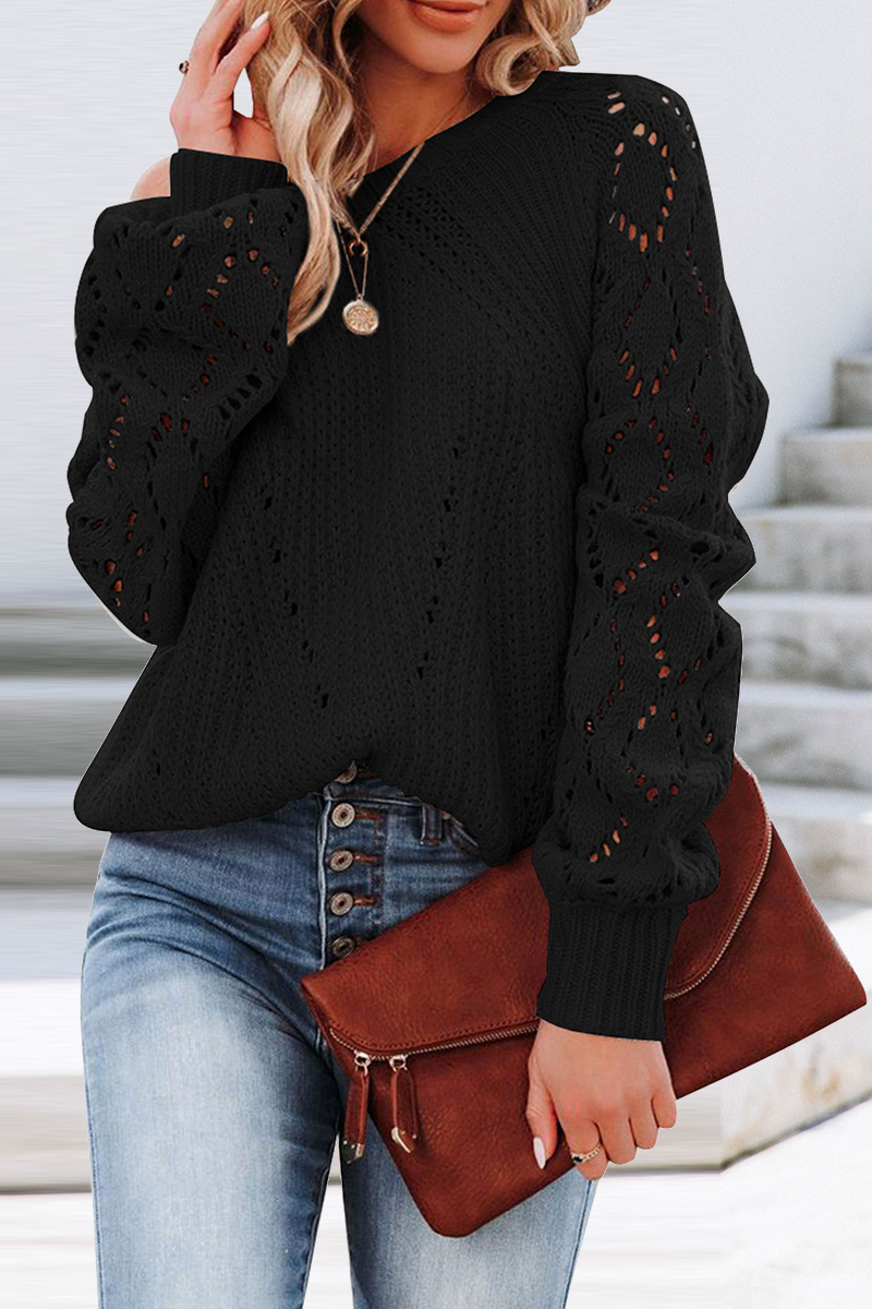 Stunncal Fashion Solid Patchwork O Neck Tops(7 colors)