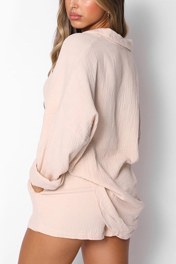 Stunncal Great Trip Button Shorts Suit
