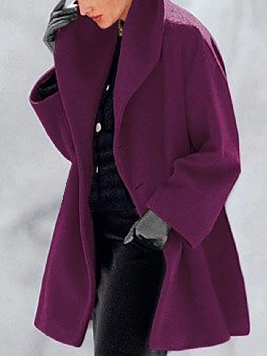 Stunncal Round Neck Loose Tweed Coat(7 colors)