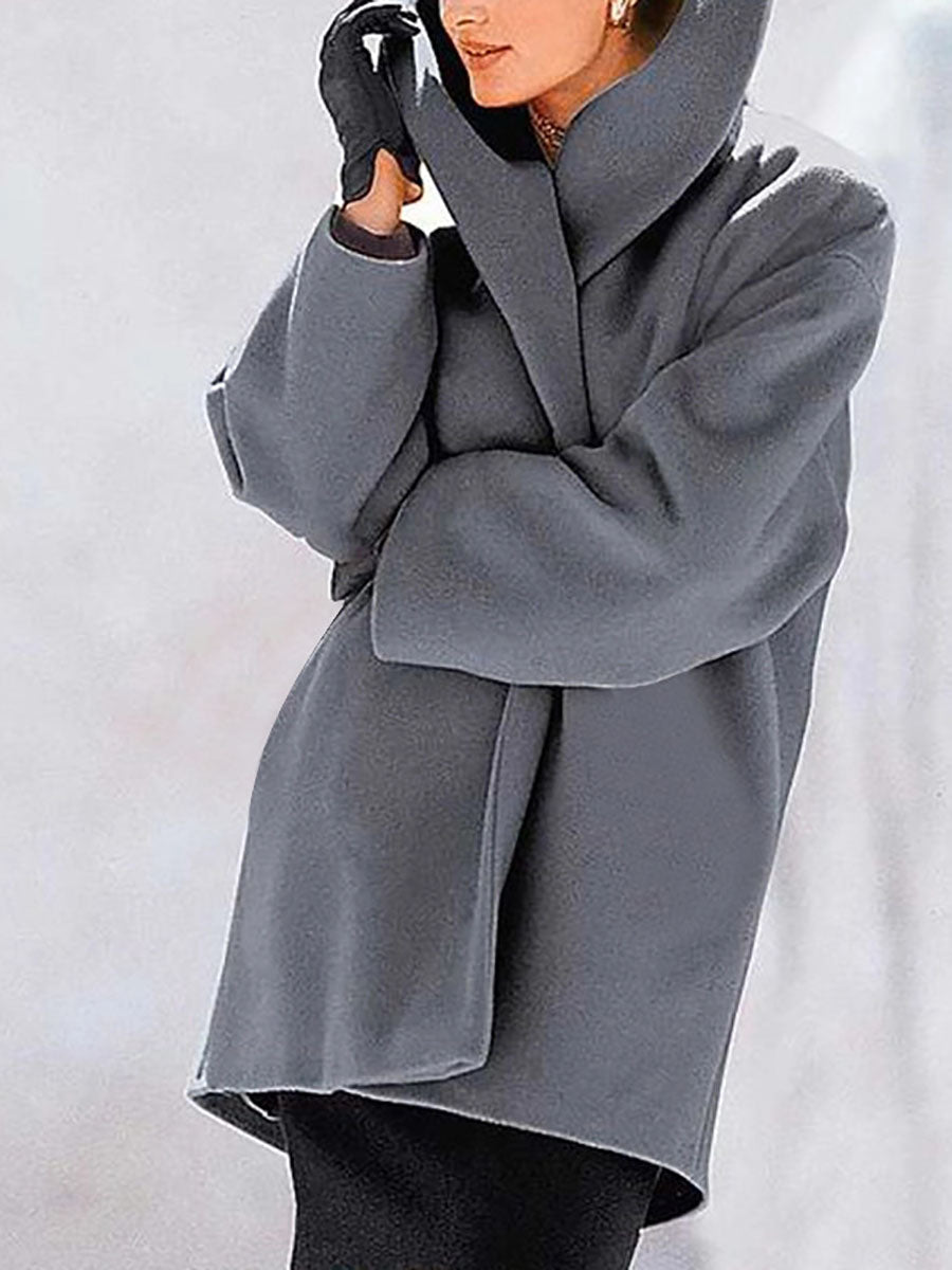 Stunncal Round Neck Loose Tweed Coat(7 colors)