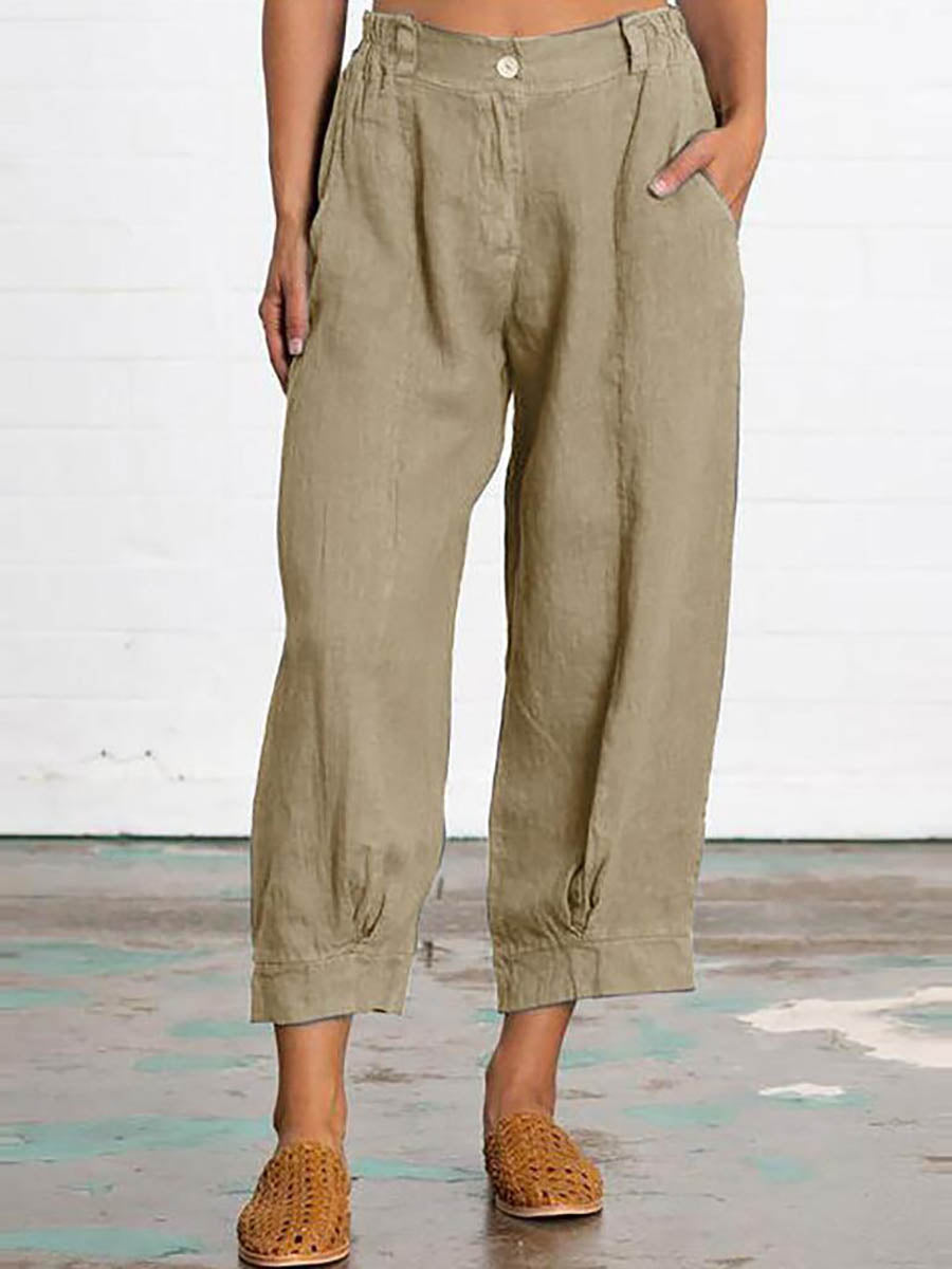 Stunncal Mid Waist Straight Leg Pants