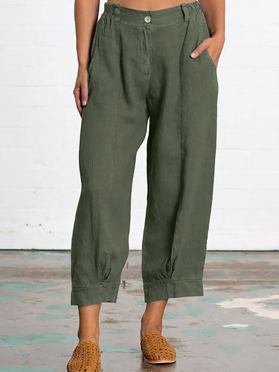 Stunncal Mid Waist Straight Leg Pants