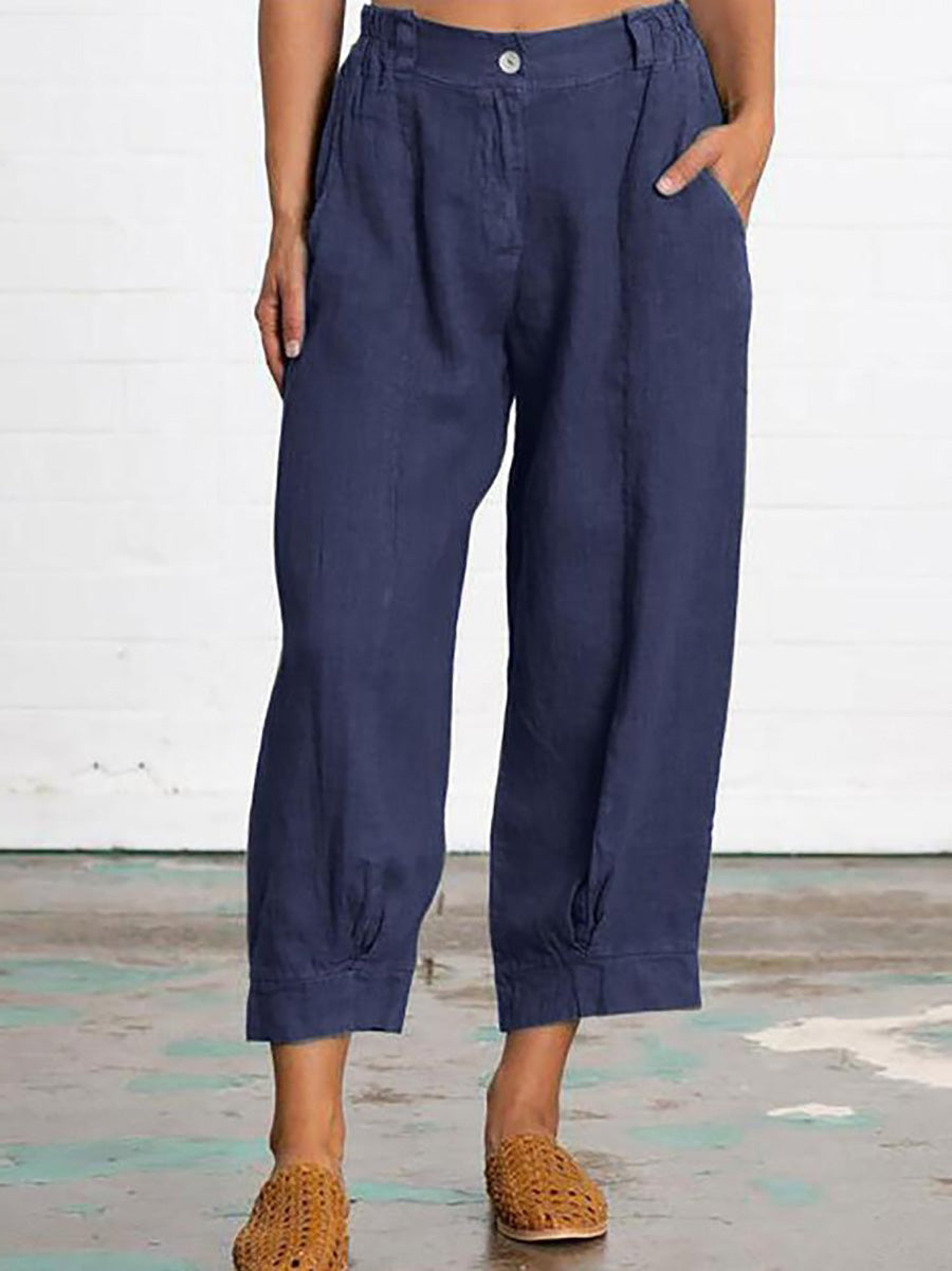 Stunncal Mid Waist Straight Leg Pants