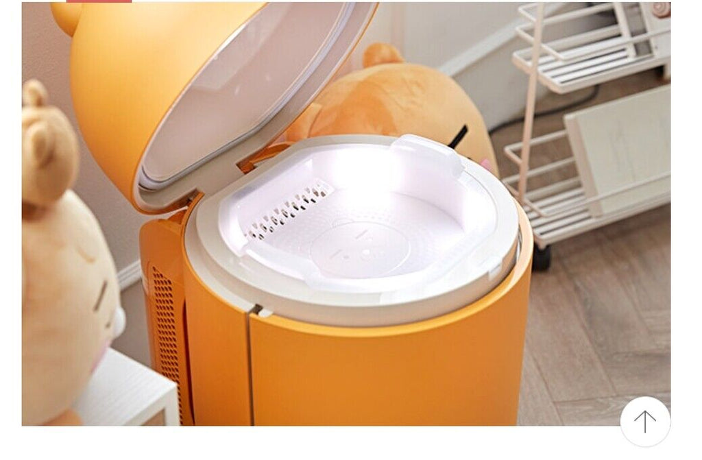 Yellow bear-shaped refrigerator