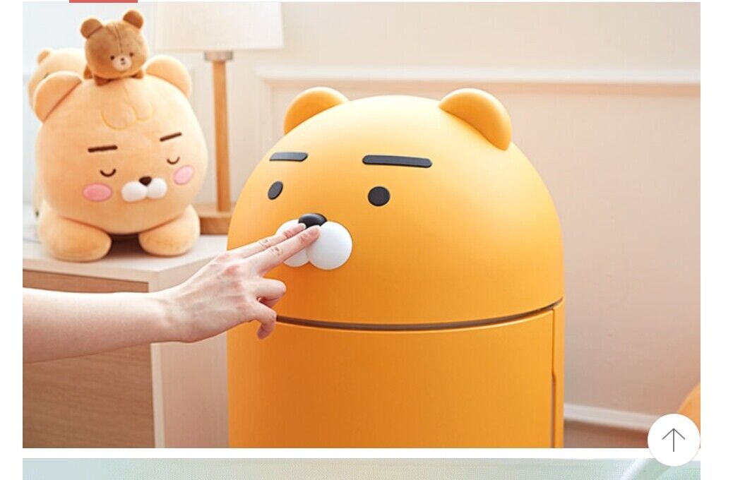 Yellow bear-shaped refrigerator