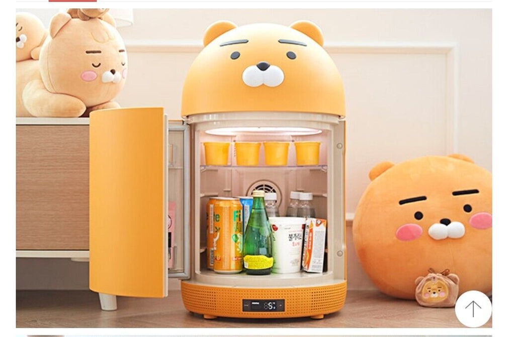 Yellow bear-shaped refrigerator