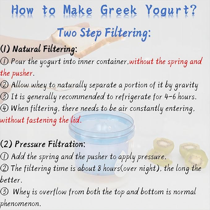 Yogurt Filter with Ultra Fine Mesh