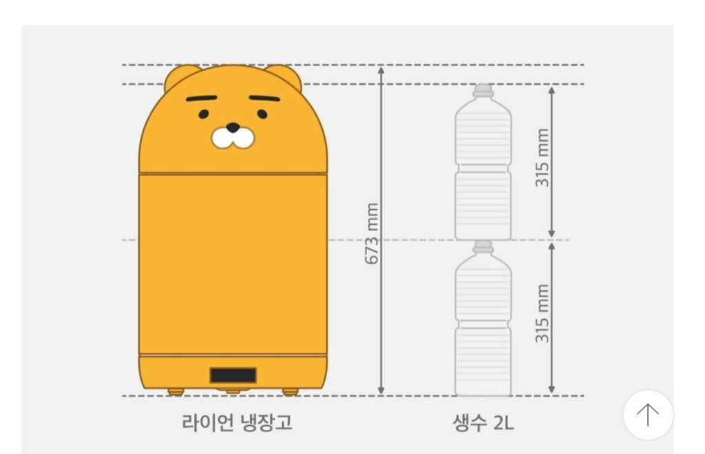 Yellow bear-shaped refrigerator