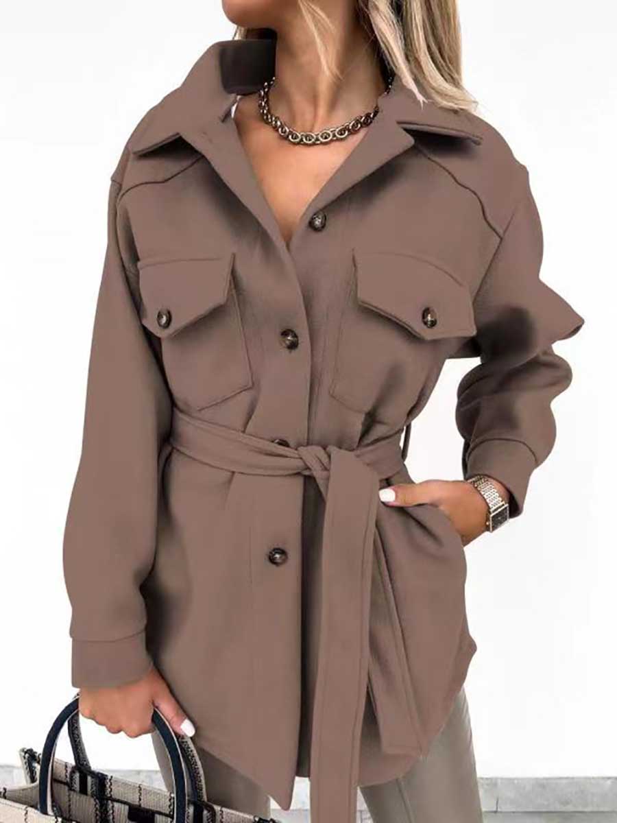 Stunncal Temperament Lapel Tweed Jacket