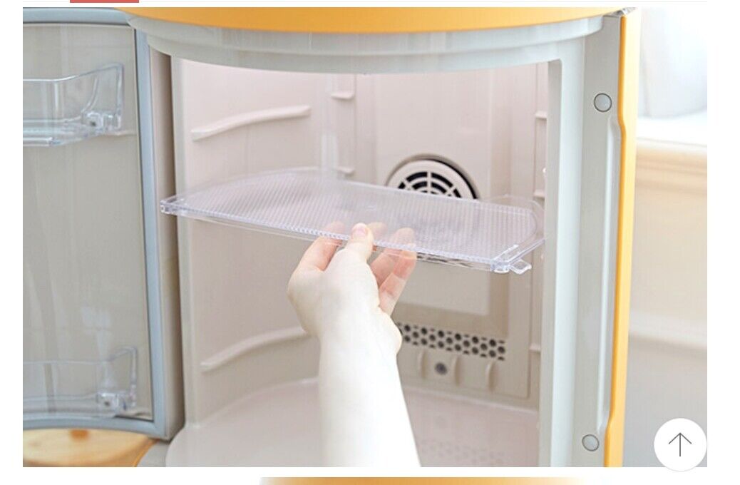 Yellow bear-shaped refrigerator