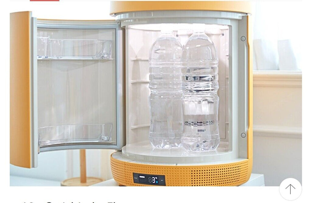 Yellow bear-shaped refrigerator