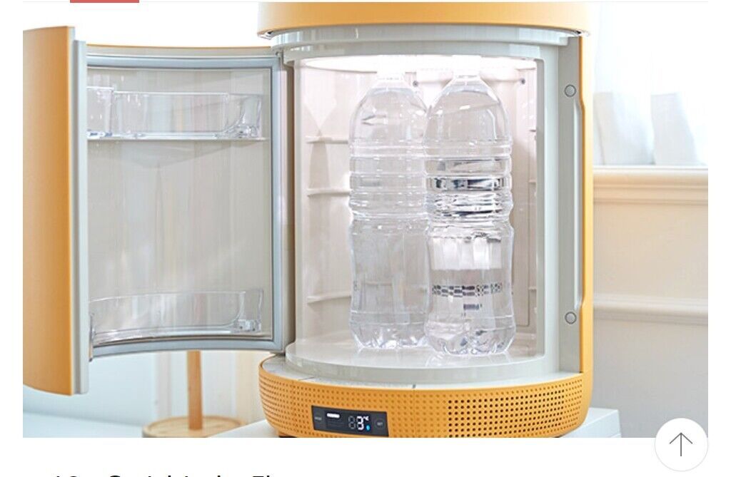 Yellow bear-shaped refrigerator