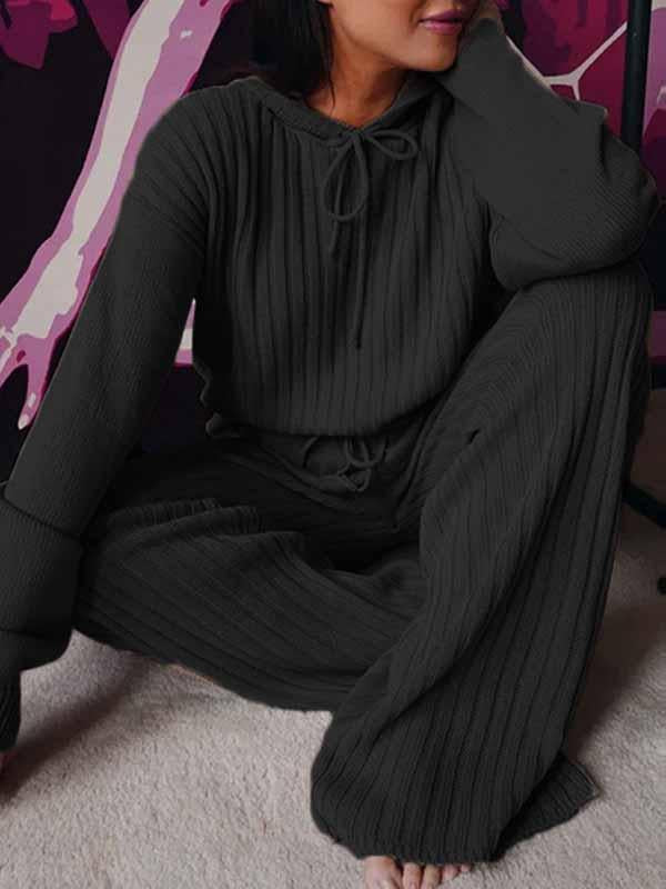 Stunncal Loose Hooded Two Sets