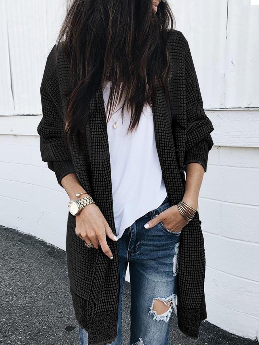Stunncal Knitted Sweater Cardigan （3 colors）
