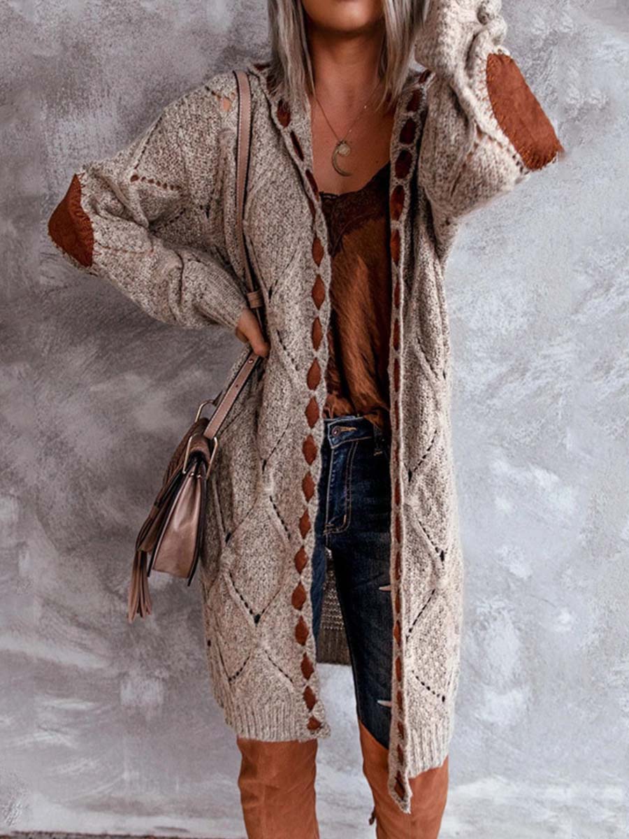 Stunncal Casual Hooded Knitted Cardigan