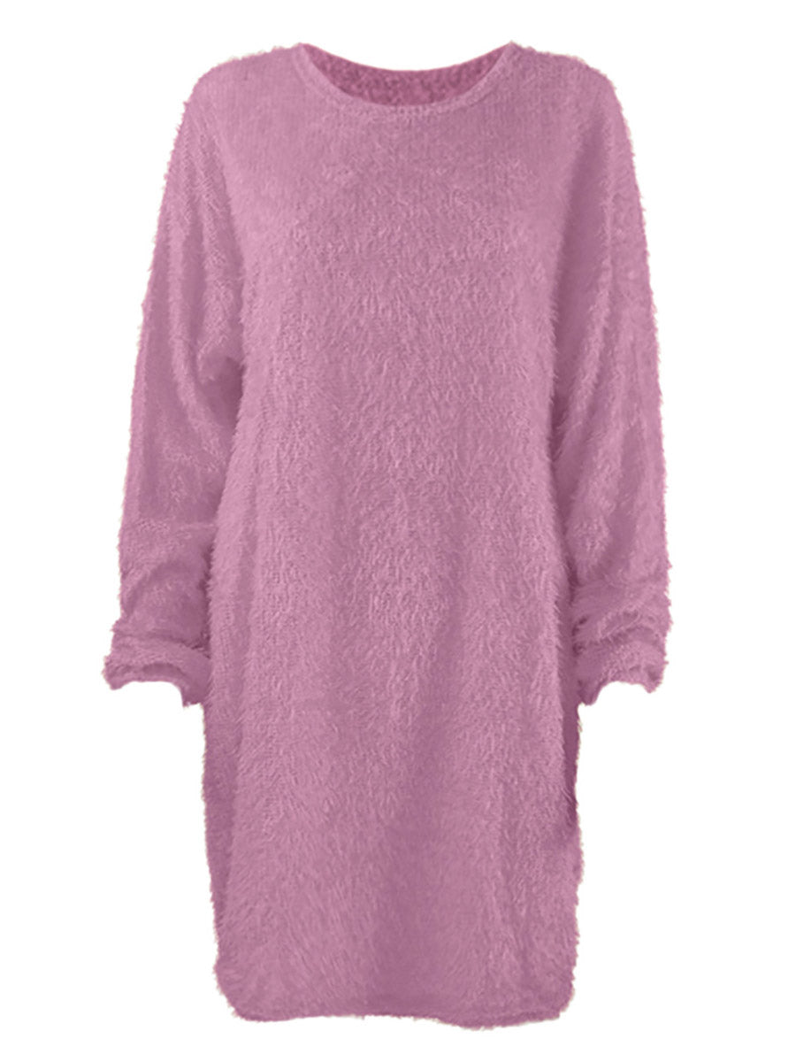 Stunncal Plush Sweater Dress(8 colors)