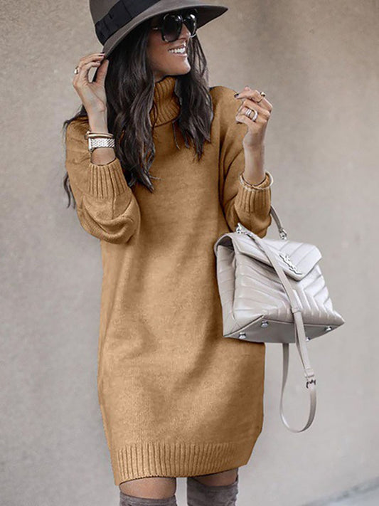 Stunncal Casual Solid Color Turtleneck Sweaters(6 Colors)