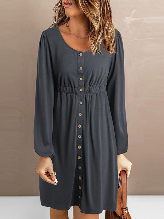 Stunncal Sexy V-Neck Waist-Length Sleeve Dress
