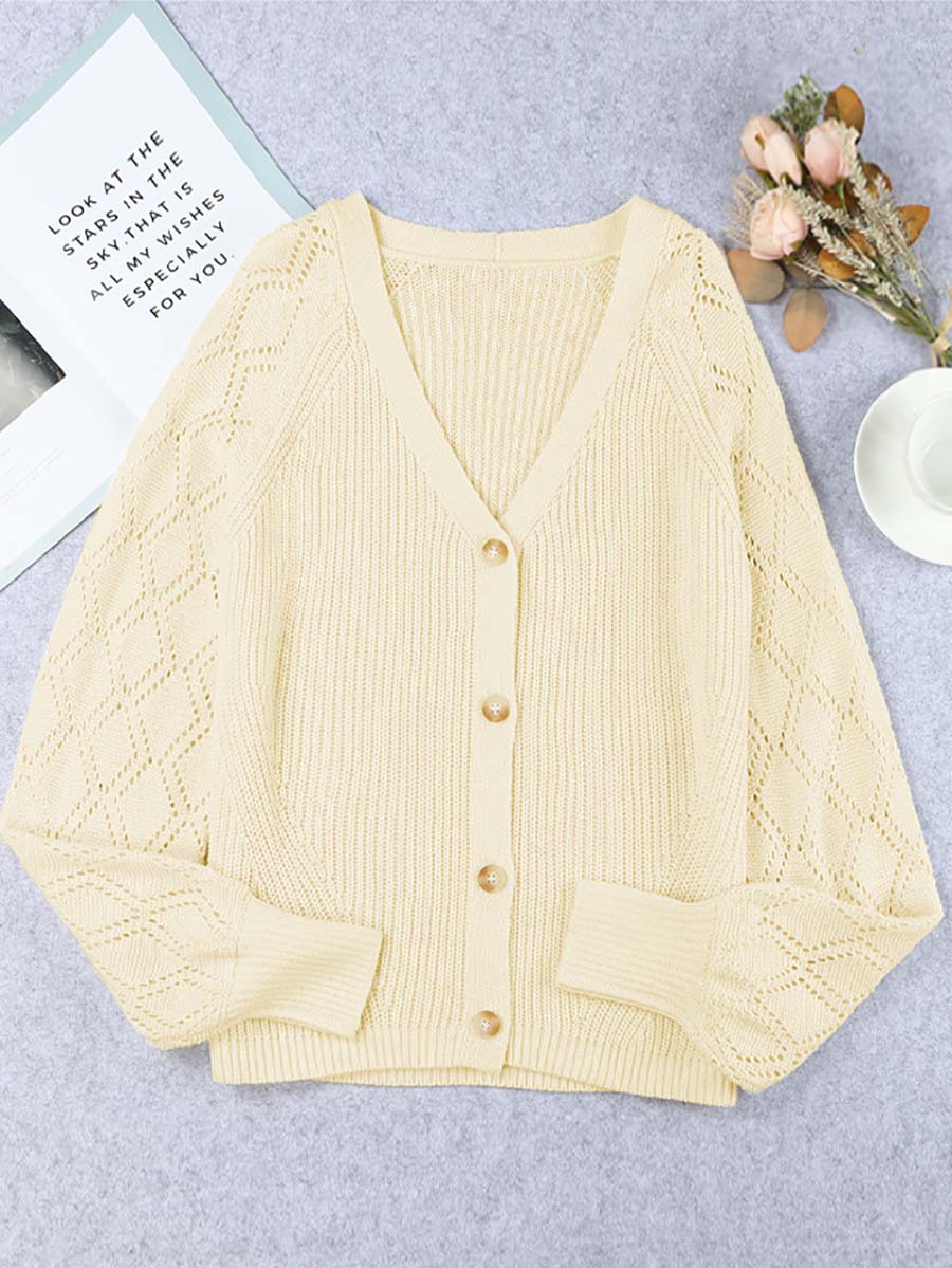 Stunncal Solid Color Loose Puffy Sleeve Sweater (5 colors)