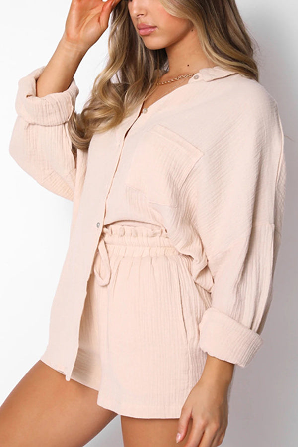 Stunncal Great Trip Button Shorts Suit