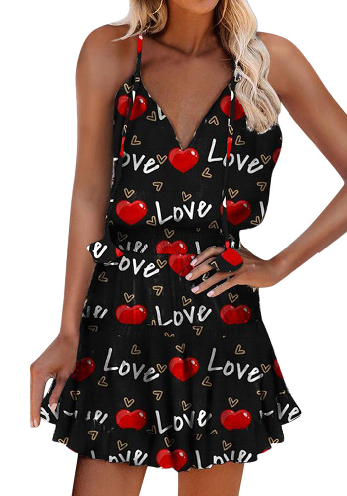 Stunncal Cheetah Print Frill Hem Ruffles Ruched Dress (13 colors)